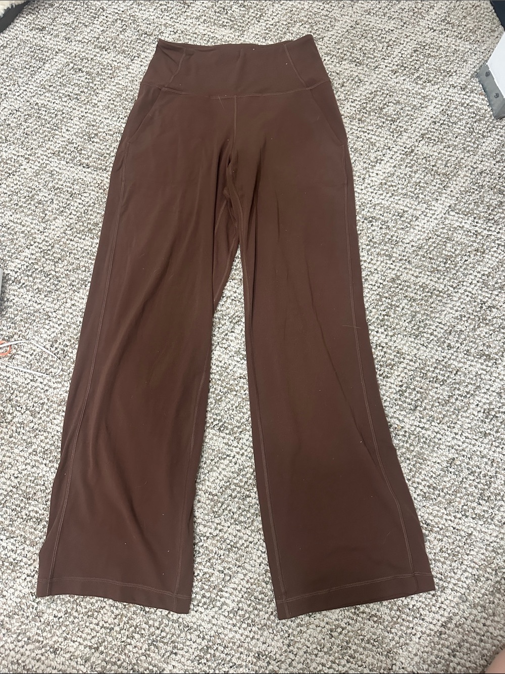 Lululemon straight Leg Brown Yoga Pants